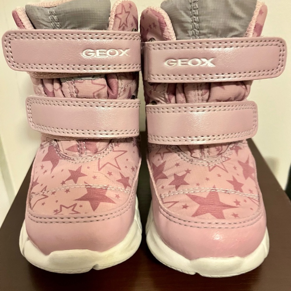 Geox Kids' Pink Star Boots Size 6.5